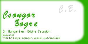csongor bogre business card